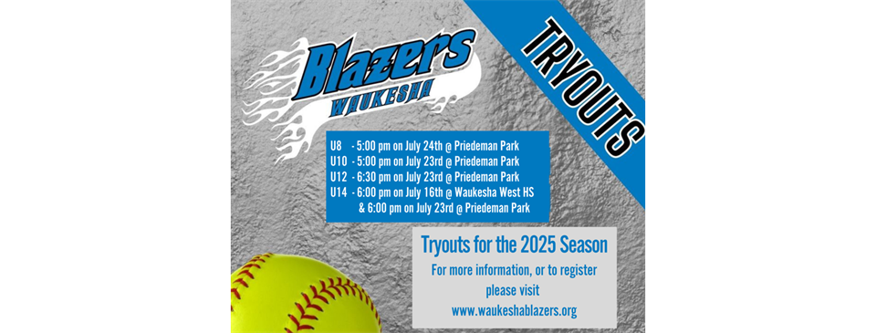 2025 Softball Tryouts - Register Here